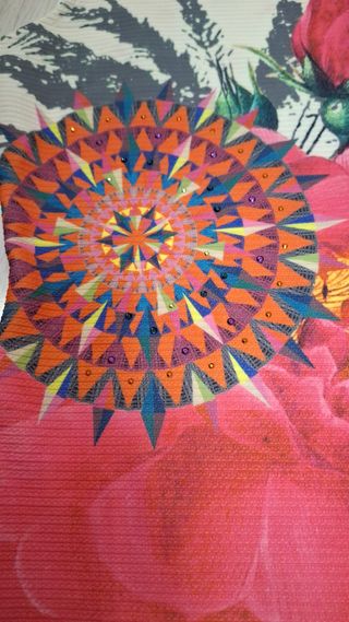 Vestido Desigual Corto Tirantes Estampado Floral