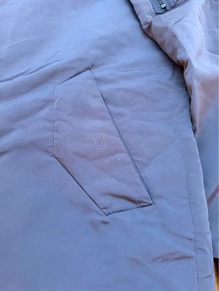 Chaqueta larga Zara azul