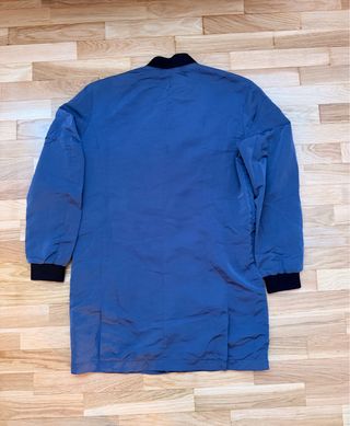 Chaqueta larga Zara azul