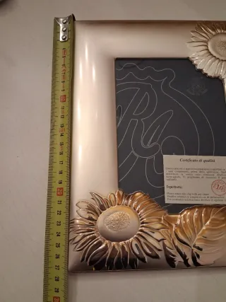 Cornice portafoto girasoli Argento Bilaminato