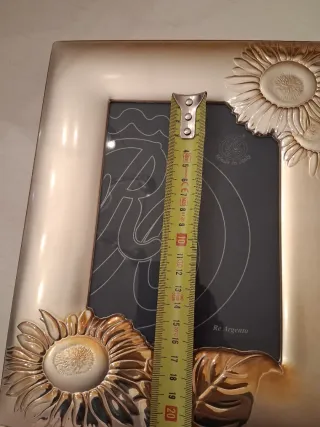 Cornice portafoto girasoli Argento Bilaminato