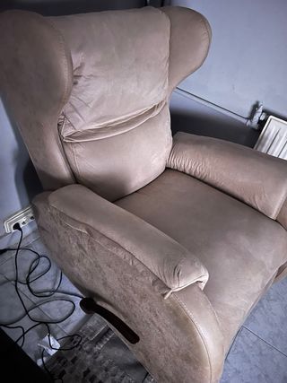 Butaca/Sofá 1 plaza beige