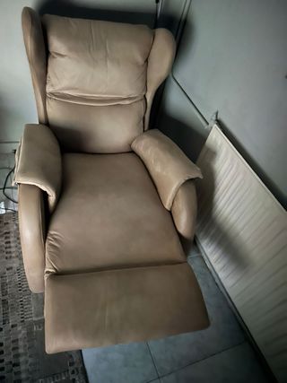 Butaca/Sofá 1 plaza beige