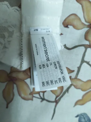 Sujetador Woman Secret 100C encaje blanco