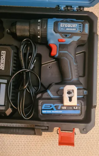 Taladro Erbauer 18V Brushless