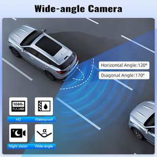 OiLiehu Cámara de visión Trasera para Automóvil co