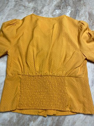 Camisa Mango Mostaza Talla S