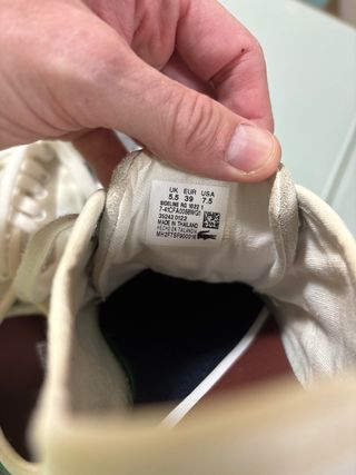 Zapatillas Lacoste Lona Niños Verde/Blanco