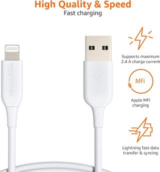 Amazon Basics - Cable Lightning a USB-A, cargador