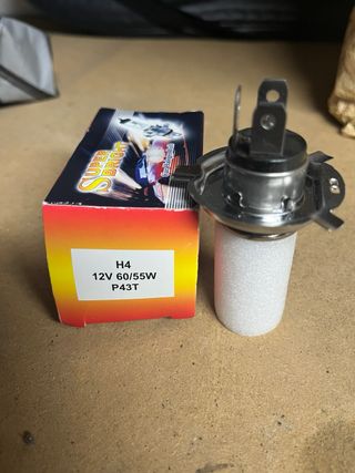 Bombilla Halógena Faro H4 Super Bright