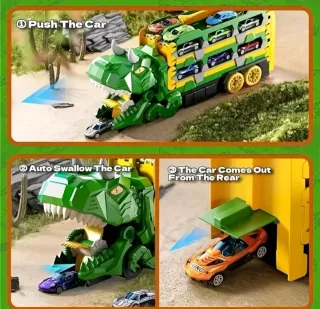 Camión Dinosaurio Transportador de Coches