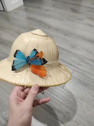 Gorro colonial disfraz mariposas