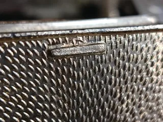 Scatolina vintage portagioie smaltata blu