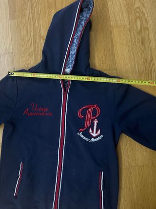 Chaqueta Sudadera Azul y Roja Talla S