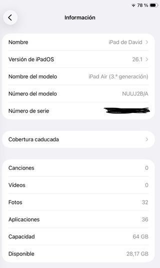 iPad Air 3 64GB Gris Espacial Wifi