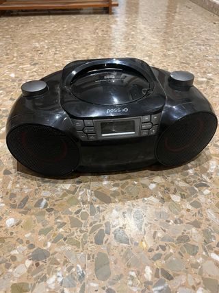 Radio Portátil CD/MP3 Poss Negra