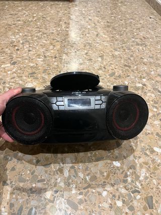 Radio Portátil CD/MP3 Poss Negra