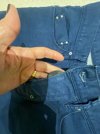 Pantalón de caballero azul