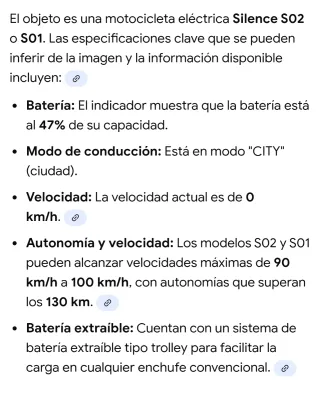 Moto Eléctrica Silence Km 0