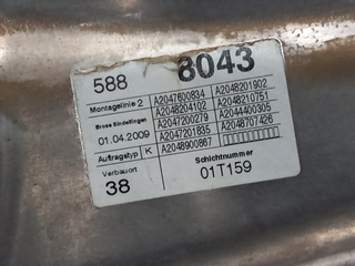 ELEVALUNAS DELANTERO DERECHO MERCEDES-BENZ CLASE