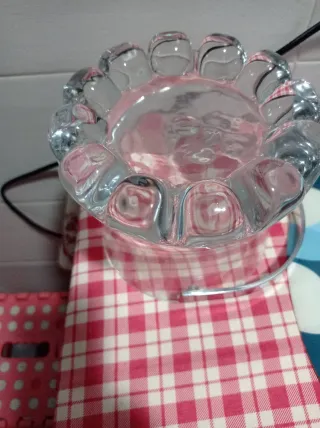 Cubiteras de cristal con asa metálica