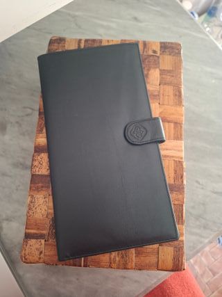 Portadocumenti vera pelle nero