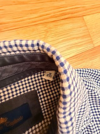 Camisa Domenico Cagliente Azul y Blanca