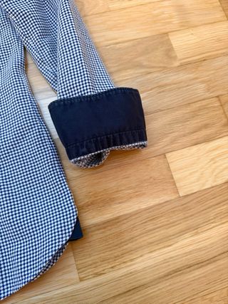 Camisa Domenico Cagliente Azul y Blanca