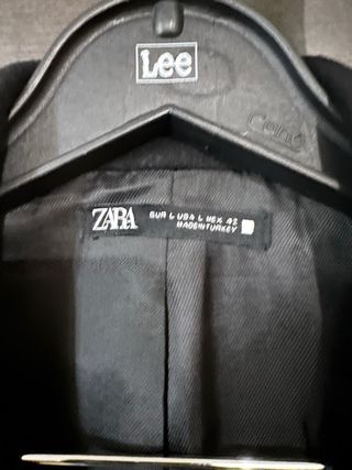 Abrigo Zara Negro Talla L