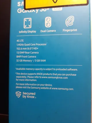 Samsung Galaxy J6+ Teléfono Móvil