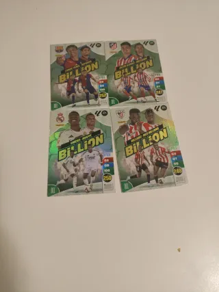 4 Cromos Panini Billion Futbol