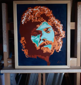 Cuadro abstracto hecho por hombre de 85 años