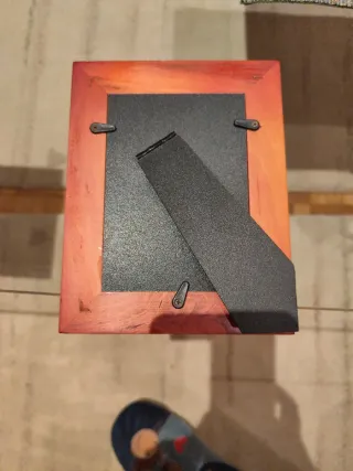 Marco de fotos de madera rojo 18x14