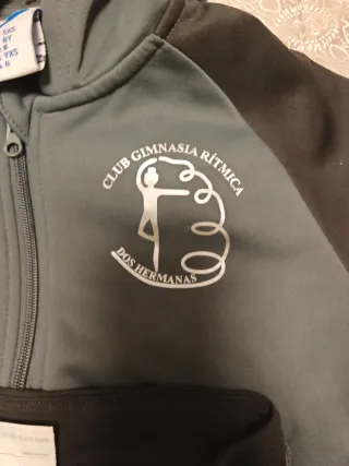 Chándal Gimnasia Rítmica Joma Gris y Negro
