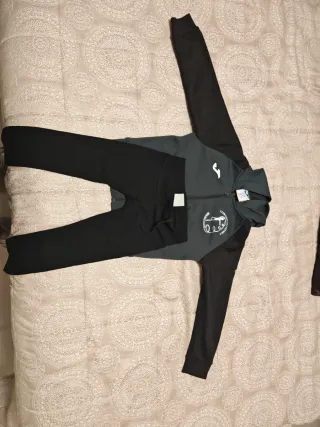 Chándal Gimnasia Rítmica Joma Gris y Negro