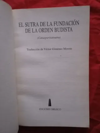 El Sutra de la Fundacion de la Orden Budista Ca...