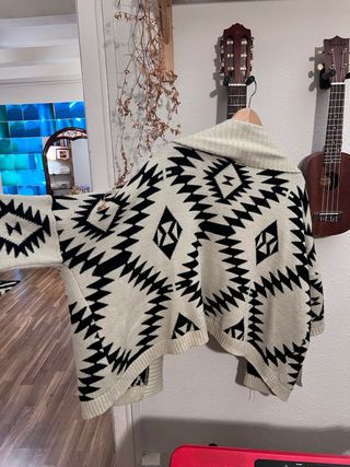 Cárdigan, chaqueta/jersey de punto abierta hippie