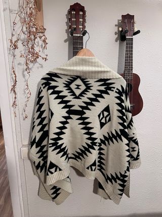 Cárdigan, chaqueta/jersey de punto abierta hippie