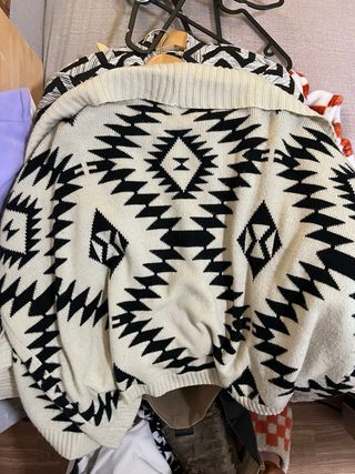 Cárdigan, chaqueta/jersey de punto abierta hippie