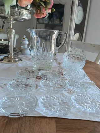 Set da tavola vintage in cristallo