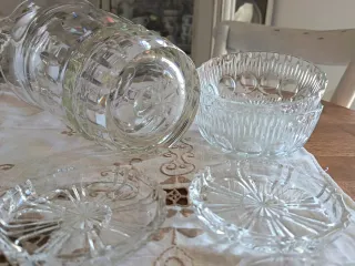 Set da tavola vintage in cristallo