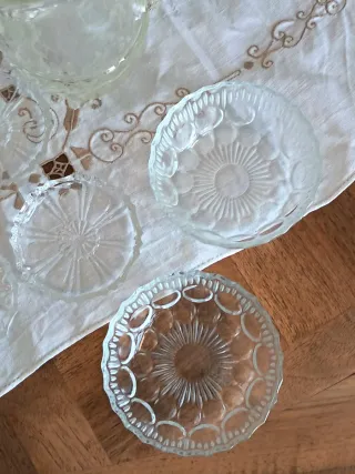 Set da tavola vintage in cristallo