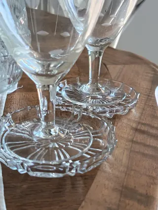 Set da tavola vintage in cristallo