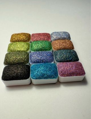 Set Acuarelas Mini Holográficas