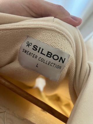 Sudadera beige Silbon