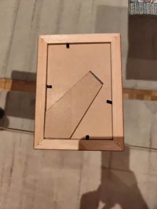 Marco de fotos madera y detalle 14x18