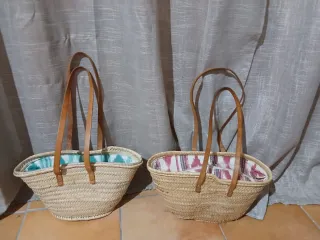 2 Bolsos de Mimbre Nuevos