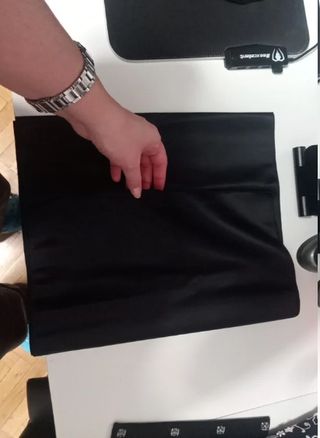 Vestido fiesta negro bordado talla M