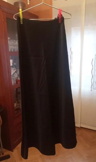 Vestido fiesta negro bordado talla M