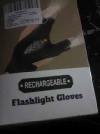 Guantes con luz LED recargables
